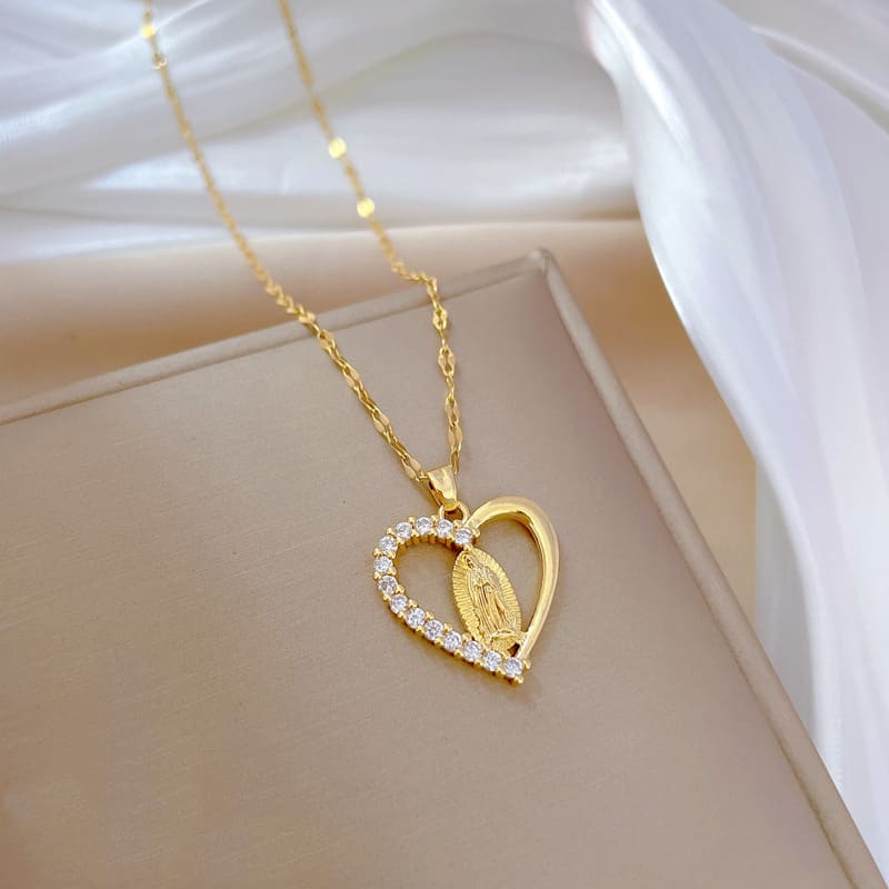 Collar Corazón de Guadalupe