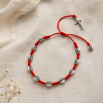 Pulsera San Benito de Protección Escarlata