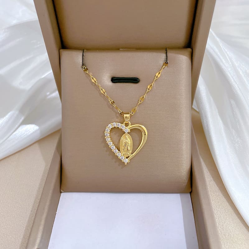 Collar Corazón de Guadalupe