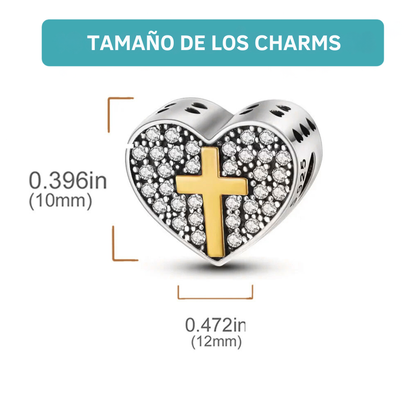 Pulsera Charms de Fe Ajustable